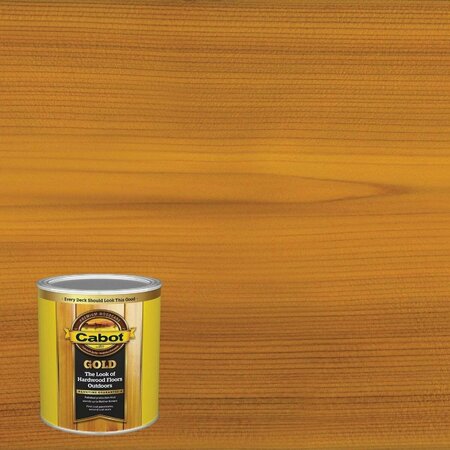 CABOT Gold Exterior Stain, Sun-Drenched Oak, 1 Qt. 140.0003470.005